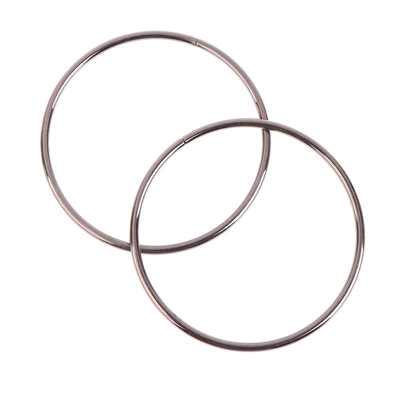 1 пара круглых D-образных ручек для сумки, металлическое кольцо, сменные ручки для сумки, кошелек «сделай сам», аксессуары ручной работы для багажа