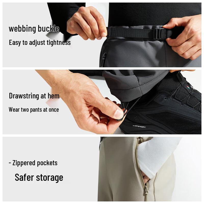 SUPIELD Unisex Aerogel Soft Shell Outdoor Warm Pants