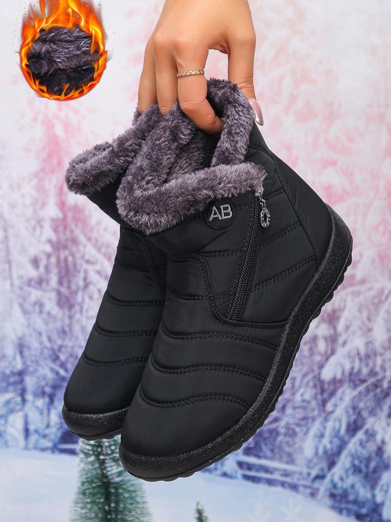 Fashion Winter Women Waterproof Snow Boots Outdoor Comfortable Synthetic Material Fall Season Exclusive Ladies Footwear Ankle Bootie