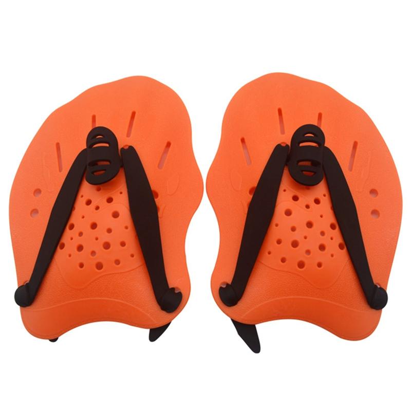 Swimming Paddles Training Adjustable Hand Webbed Gloves Pad Fins Flippers For Men Women Kids