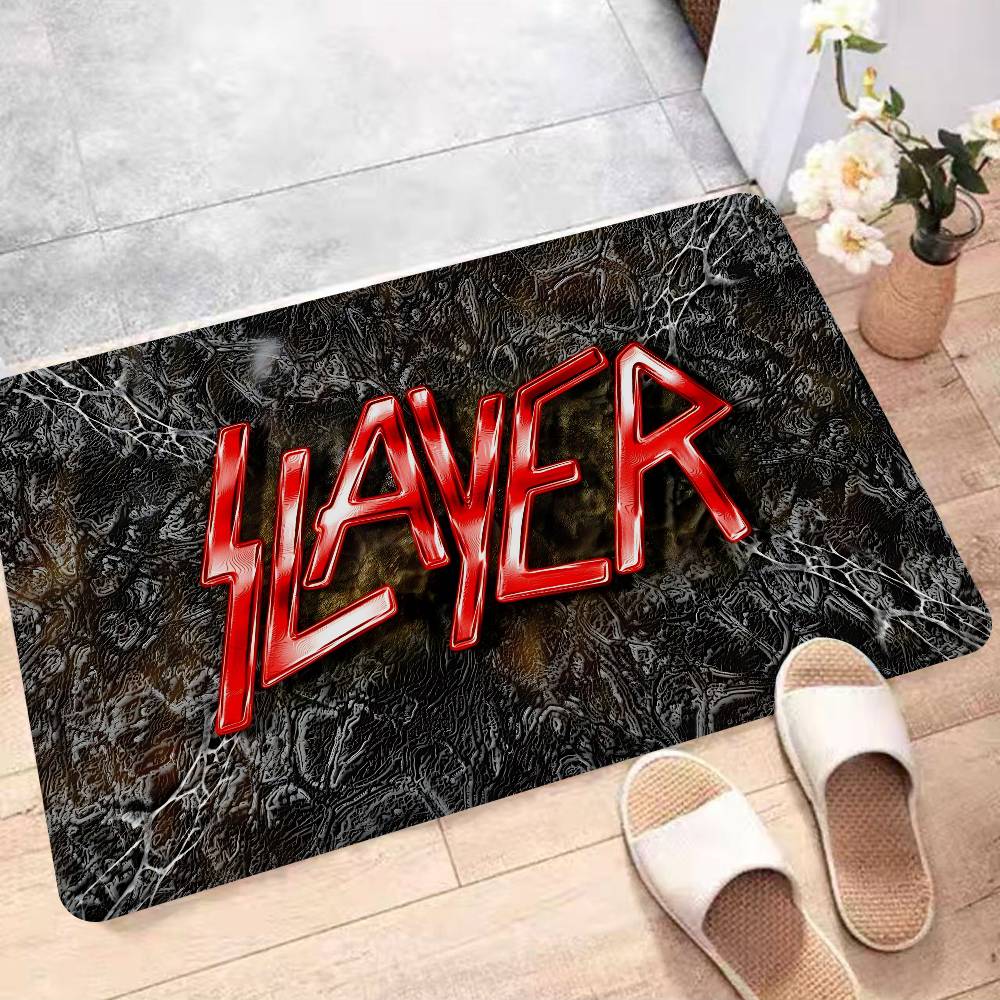 Heavy Metal S-slayer Band Entrance Door Mat Nordic Style Bedroom Living Room Doormat Home Balcony Anti-Slip Modern Home Decor