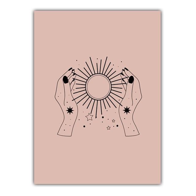 Скандинавский минималистский черный рисунок на холсте картина пальма постер офис настенная живопись гостиная спальня украшение дома фреска без рамки