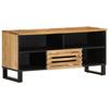VidaXL TV Cabinet 100x34x46 Cm Solid Raw Mango Wood, TV Bench, Hi-fi Cabinet, TV Console, TV Buffet, Multimedia Cabinet 377514