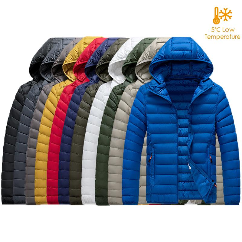8XL Men New Autumn Winter Thick Warm Windproof Waterproof Parkas Jacket Coat Mens Hooded Casual Outwear Detachable Hat Outfits Parkas Coat Male