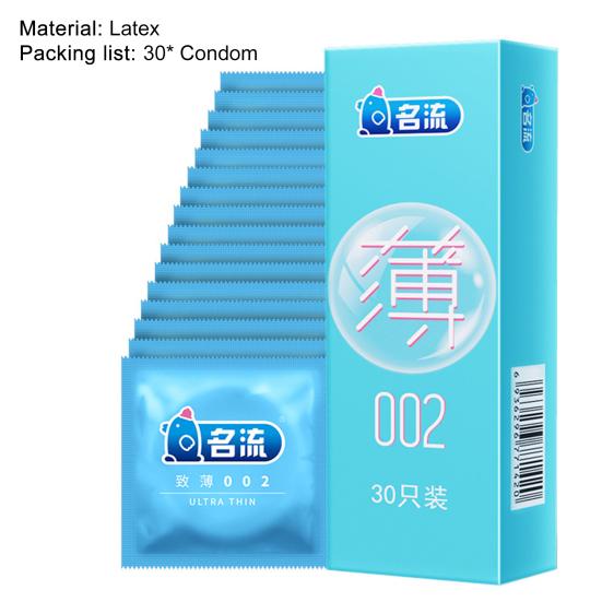30Pcs/Box Condom Natural Soft Moist Couple Adult Sex Toys G-point Condoms for Bedroom