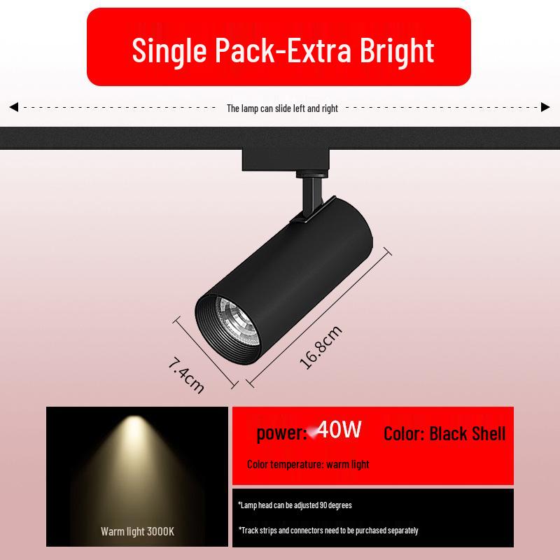 Full Spectrum Recessed Magnetic Track Spot Light for Commercial and Residential Use