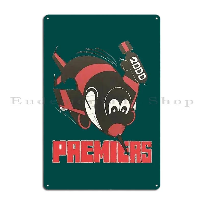 essendon premiers Metal Sign Painting Living Room Club Design Designing Tin Sign Poster