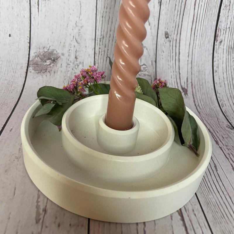 Круглый бетонный подсвечник, лоток, форма для гипса, коробка для хранения помады, силиконовая форма для изготовления смолы