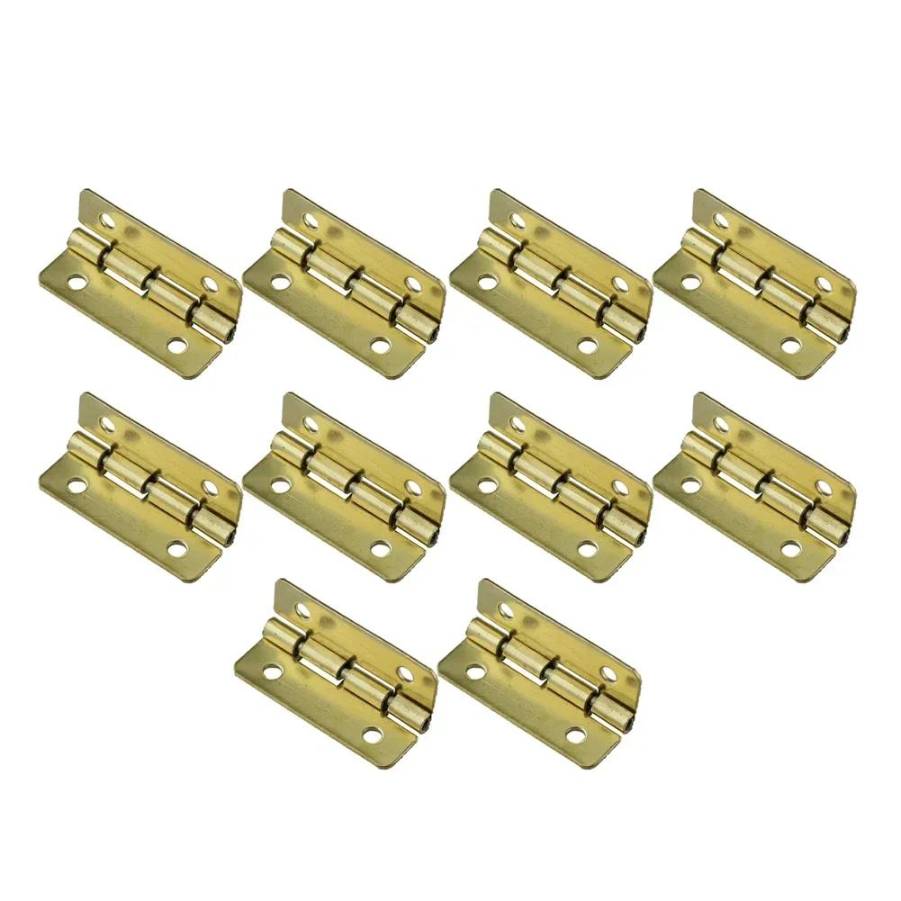 10 шт. винтажная шкатулка, петля, плоский сундук для ювелирных изделий, подарочная деревянная музыкальная шкатулка, винный шкаф, кукольный домик, дверная петля, мебельная фурнитура