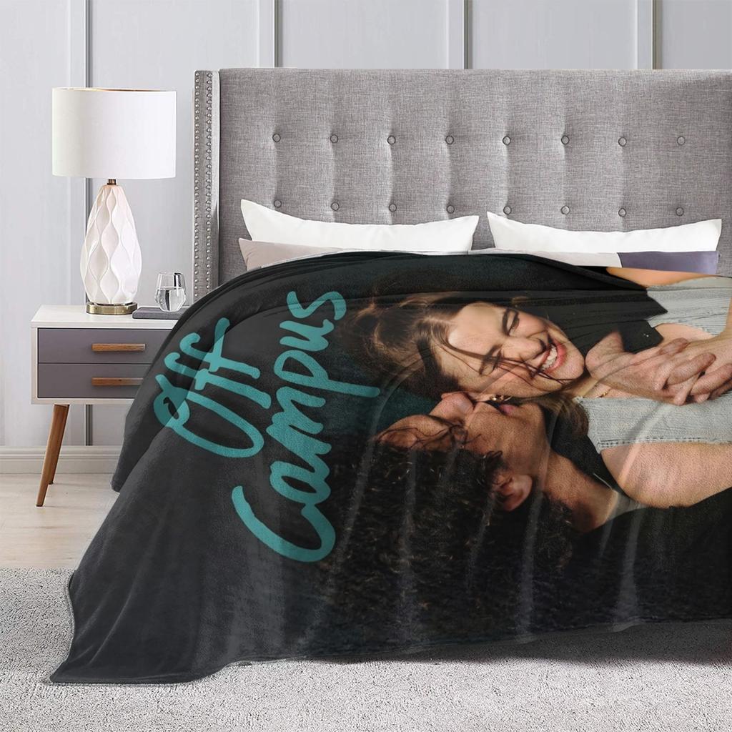 Off Campus  Hockey Romance Flannel Throw Blankets  Blanket for Bed Travel Lightweight Bed Rug,