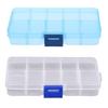 Pills Earring Box Jewelry Storage Case Plastic Jewelry 10 Panes Home Living Storage Box Transparent