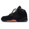 Air Jordan 5 Paris Night Устойчивые к скольжению и истиранию Высокие Винтажные Баскетбольные Кроссовки Женские Черный Красный FD4814-008(Команда645-)