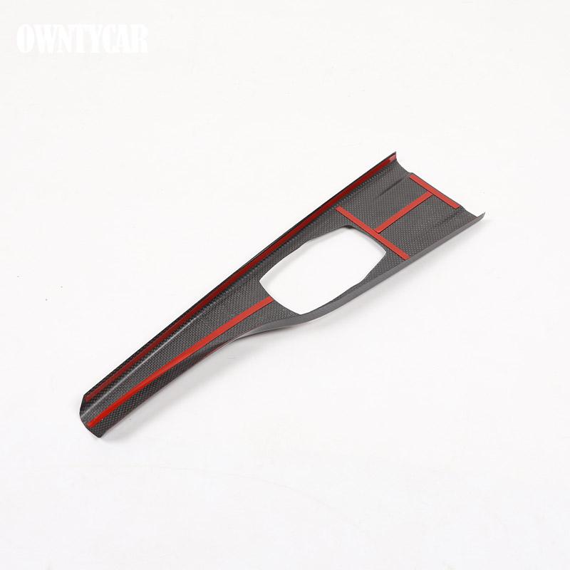 Для BMW 3 4 серии F30 F31 F32 F35 2013-2019 Накладки-наклейки Декоративная отделка Панели переключения передач Консоли Автомобиля из Настоящего Углеродного Волокна