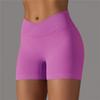 High Waist Yoga Shorts Woman Gym Tights Fitness Elastic Breathable Hip Lifting Sports Shorts