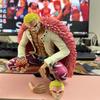 В наличии 16 см Аниме One Piece Донкихот Дофламинго ПВХ Фигурка Сидячая Поза с Дьявольским Фруктом Коллекционная Модель Игрушки Украшение
