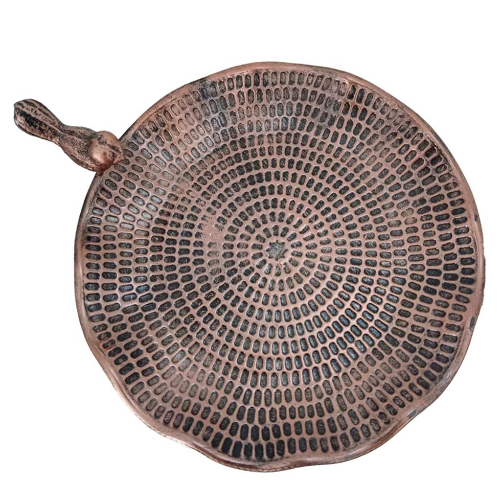 Elegant Outdoor Garden Bird Feeder With Rust Resistant Iron Design Winterproof Watering Station Suitable for Wild Birds