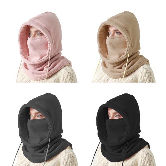 Женская флисовая велосипедная шапка, шарф на шнурке, походная езда на велосипеде, лыжная Балаклава, шапка с черепом, шапочка с капюшоном, шейный платок, капюшон, полный головной убор, шарф, утеплитель для шеи