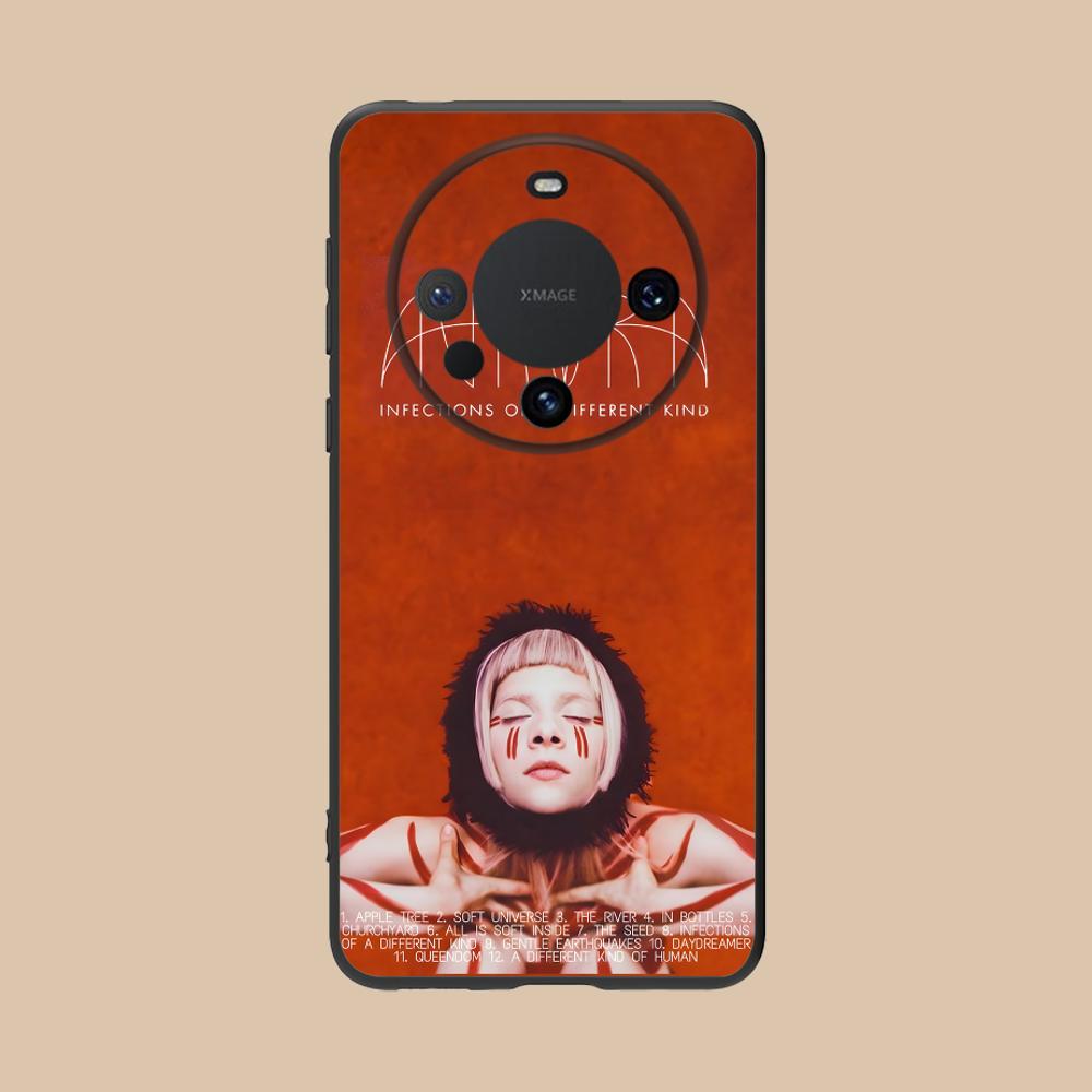 Aurora Aksnes Matte TPU Mobile Phone Case for Huawei Mate 60 50 40 30 20 10 Pro Plus Lite E 5G Colorful Printing Cover