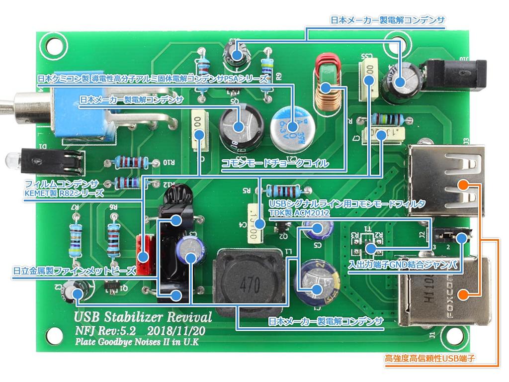 Стабилизатор USB PGN2 с механизмом фильтрации USB-шумов Goodbye Noises FX-AUDIO- "Plate II"