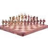 Латунные шахматы с деревянной доской (14 дюймов х 14 дюймов) От 4 лет и старше, большой ребенок