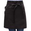 Unisex Waterproof Half Apron with 2 Pockets Waitress Chef Waist Apron Resistant Restaurant Cafe Lace-up Short Apron