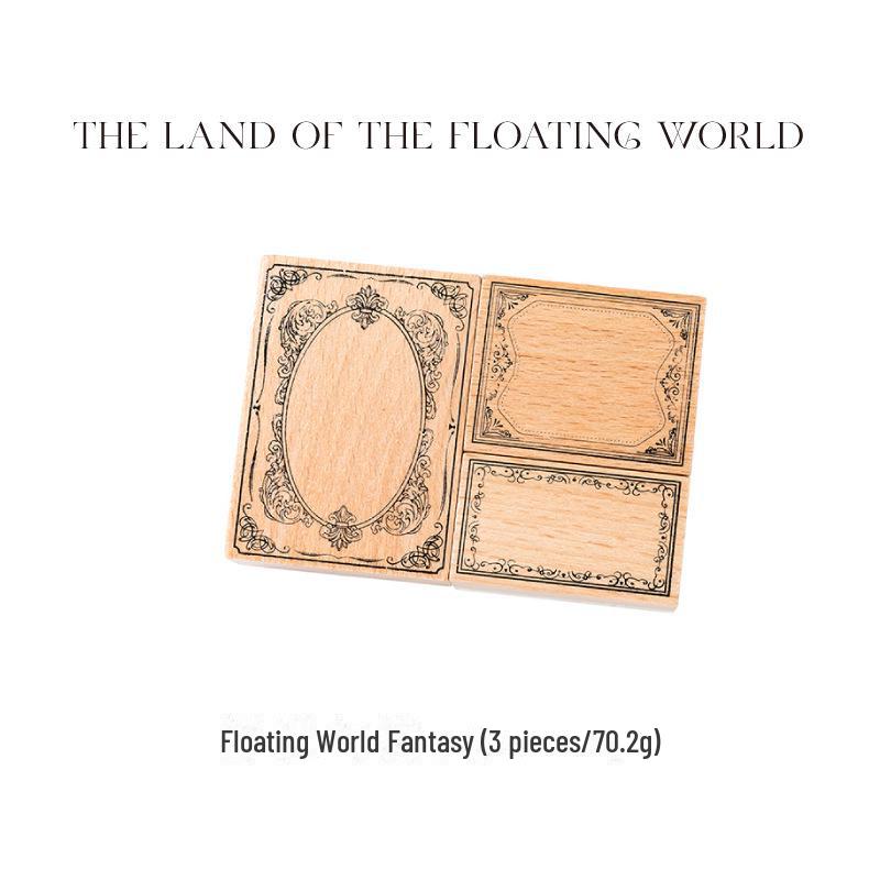 Набор печатей для поэмы «Сахарная фантазия в стиле барокко»: Принты для справочников с рамкой (3-4 шт., 6 стилей)