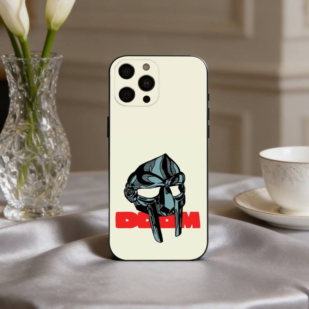 M-MF-DOOMs-RapperS Phone Case For iPhone 17,16,15,14,13,12,11 Plus,Pro Max,XS,Soft Silicone Black Cover