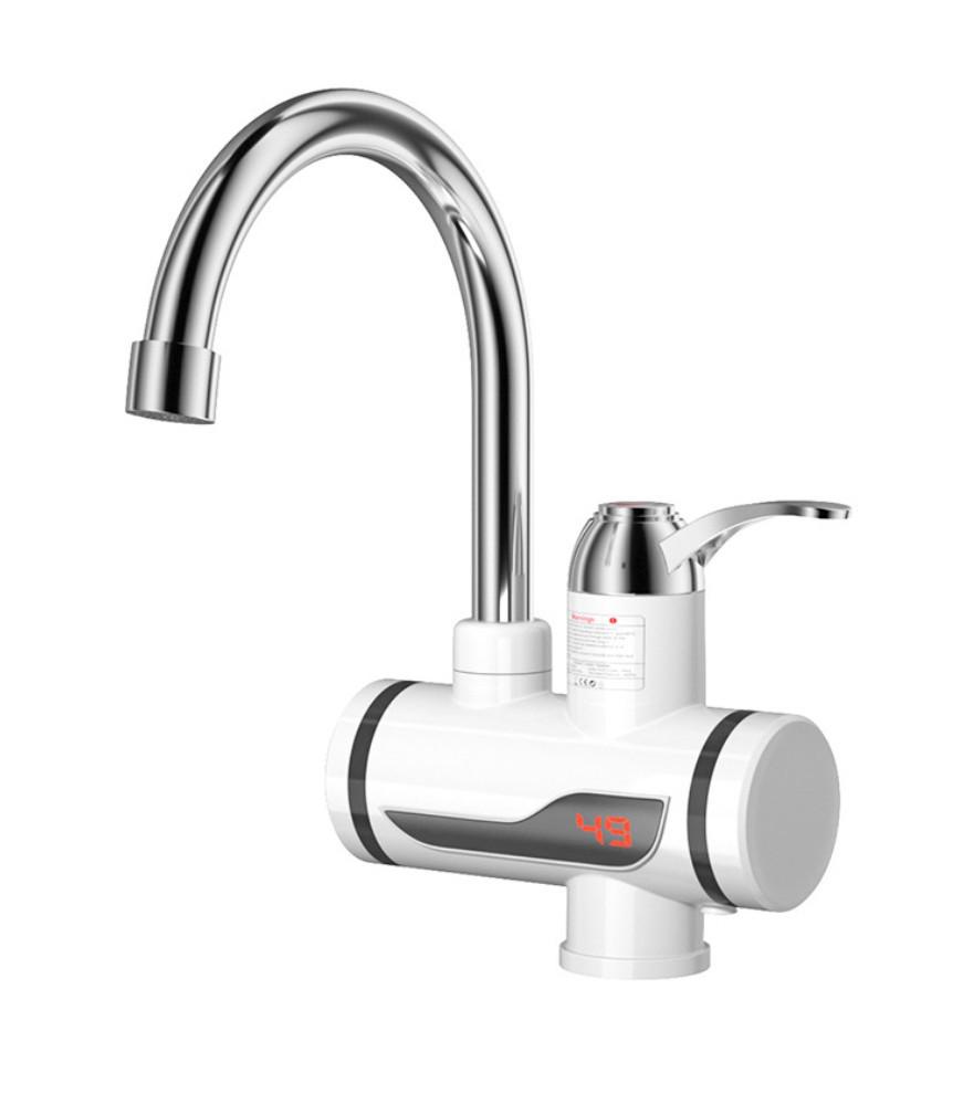 Мгновенный электрический водонагреватель-кран с цифровым дисплеем для душа, двойного использования (горячая и холодная вода)