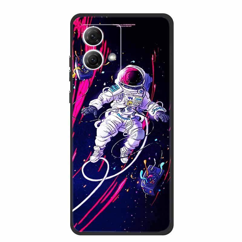 Рождественские чехлы Fundas для Motorola Moto G54 Европа Чехол для телефона Мягкий силикон ТПУ Capa Moto G54 Fundas XT-2343-1 Астронавт Coque