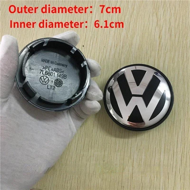 For Volkswagen VW 69/70/75/76mm 4pcs Car Wheel Center Emblem Hub Caps Cover for Volkswagen VW GTI Jetta Tiguan Golf POLO Passat B5 B6 SCIROCCO EL1
