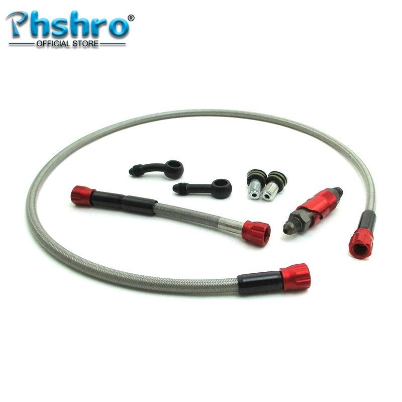 Phshro Front Brake Hose Line Quick Release Adapter Kit For Pit Dirt Bike Motard