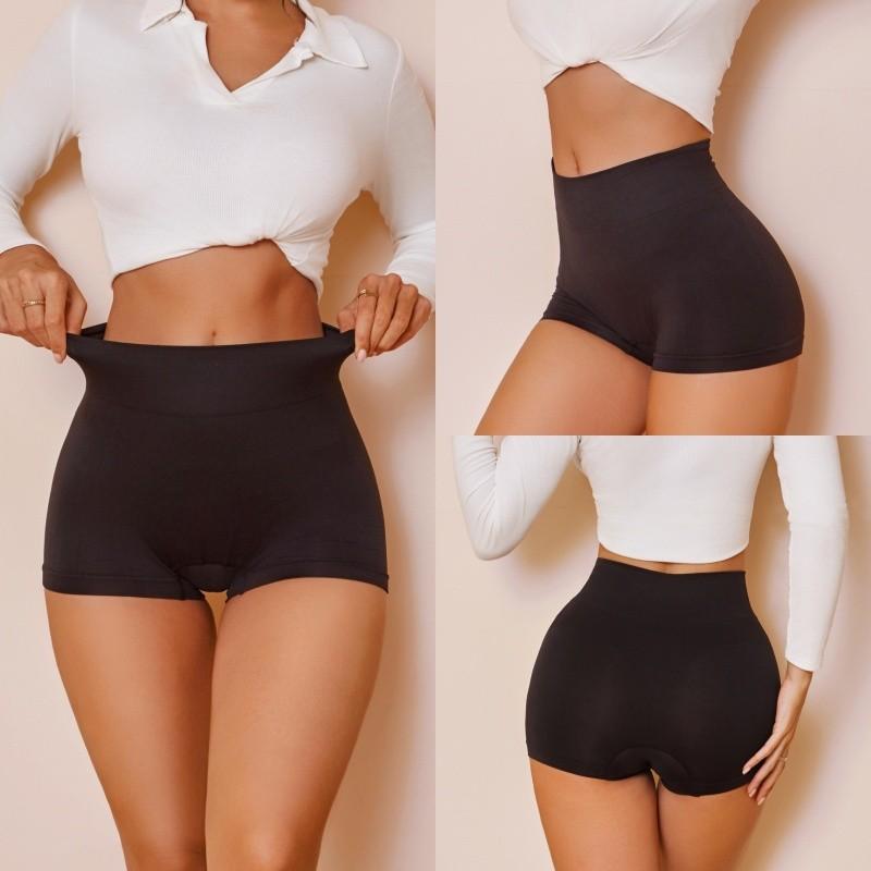 FINETOO Женские трусы-боксеры со средней посадкой, бесшовные и не оставляющие следов, нижнее белье из чистого хлопка