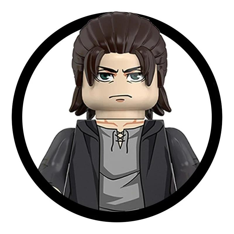 Слепая коробка Строительные блоки Мини-модели Фигурки Атака на Титанов Леви Аккерман Эрен Микаса Гигант Анни Хэллоуин Рождественские подарки Игрушка