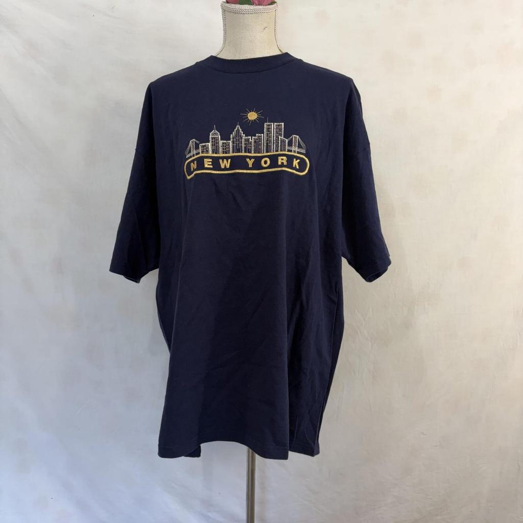 New York embroidered vintage t-shirt sz 2X