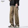 Homlean Men's American Style Cotton Loose Cargo Pants HS60