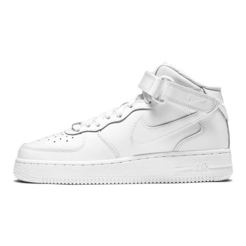 Nike Кроссовки Air Force 1 Mid LE Triple White GS DH2933-111