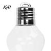 Festive Window Sill Decor Christmas Bulb Shape Storage Jar, Transparent Refillable Light Home Items Ornament, Tree Pendant for Holiday Party