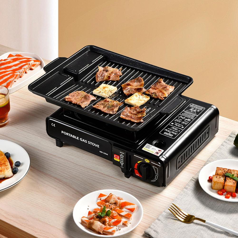 2.9 кВт Кемпинговая плита двойного назначения Уличная плита Выживание в дикой природе Приготовление пищи Пикник Газовая горелка Кемпинговая плита Плита-горелка Газовая плита для барбекю