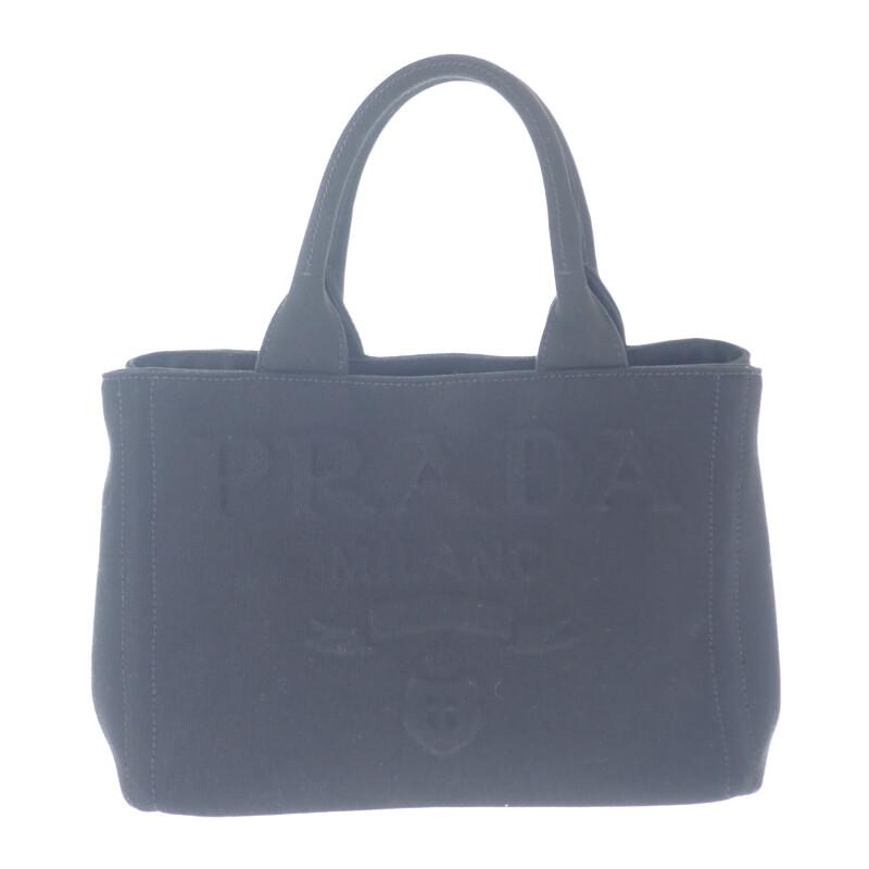 Prada 1BG439 2WAY Bag Black Canvas Women