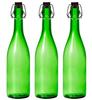 Бутылки Aderia Swing Stopper, 720 мл, Зеленые, Набор из 3 штук [Стеклянные бутылки с герметичными крышками], Сделано в Японии, MC-408