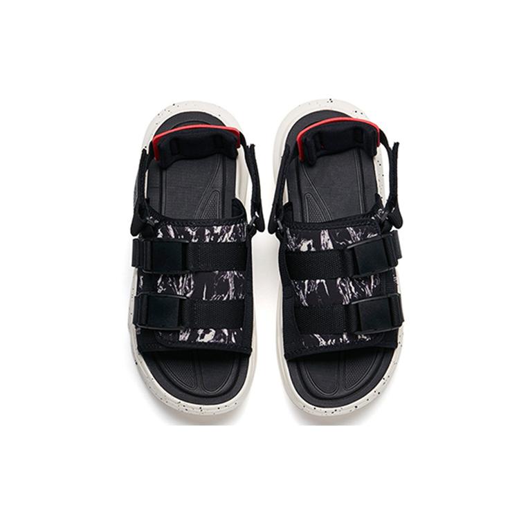 Новые мужские пляжные сандалии ANTA Bastard черно-белые 112238501-3