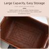 38cm Dirty Clothes Basket Square Laundry Hamper Convenient Hand Woven Storage Basket  for Towel