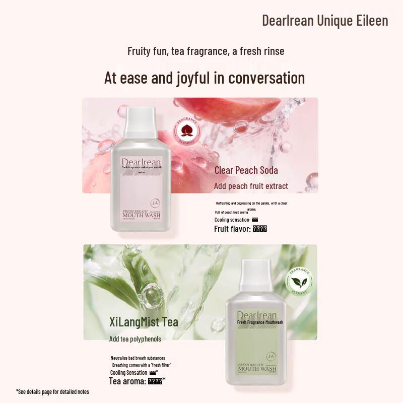 Dear lrean Peach Bubble Fresh Mouthwash