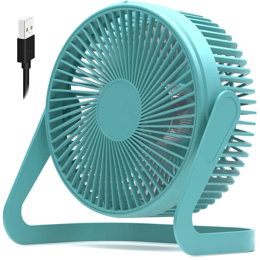 USB Fan 5 Inch Mini USB Desk Table Fan Personal Portable Desktop Cooling Fan Powered by USB PC Netbook for Camping Home Office