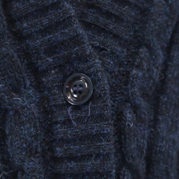 Jantzen Винтажный вязаный кардиган с длинным рукавом 70-х годов M Темно-синий система Женский Б/У