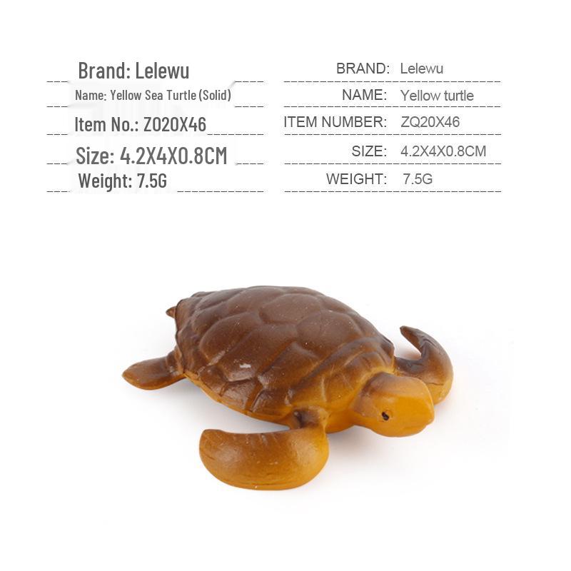 Children's Marine Animal Model Set: Mini Whale, Shark, Dolphin, Turtle, Sea Lion