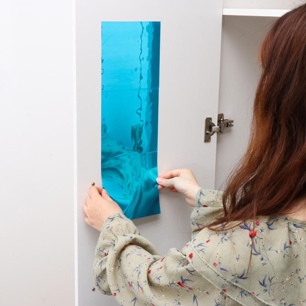 Ultra-thin Acrylic Self-adhesive PET Mirror Stickers Wall Stickers Soft Mirror
