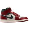 Jordan Air Jordan 1 Mid top Винтажные баскетбольные кроссовки Унисекс Красный Белый Jordan DQ8426-105