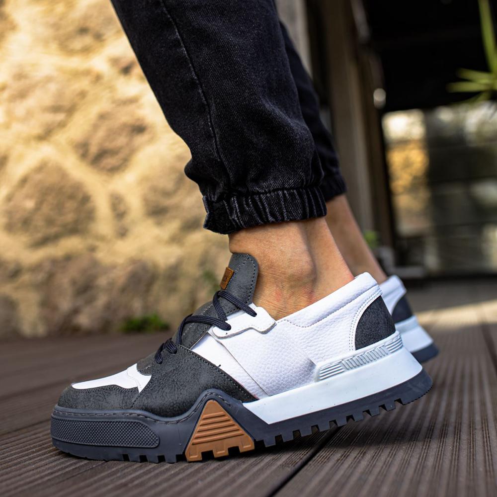 Chekich Мужская обувь Кроссовки черного цвета на шнуровке Весенне-осенние сезоны Дышащая повседневная замша с высокой подошвой Новое поступление Гибкая беговая обувь CH067