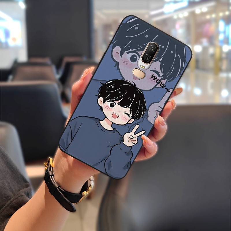 Чехол-накладка Soft case для OnePlus 6/1+6, модный дизайн "граффити", чехол для телефона, противоударный ТПУ, для пары, водонепроницаемый